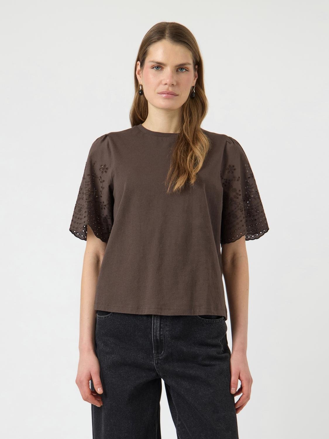 YASLEX Top - Chocolate Brown - VERO MODA & VILA Bergvik